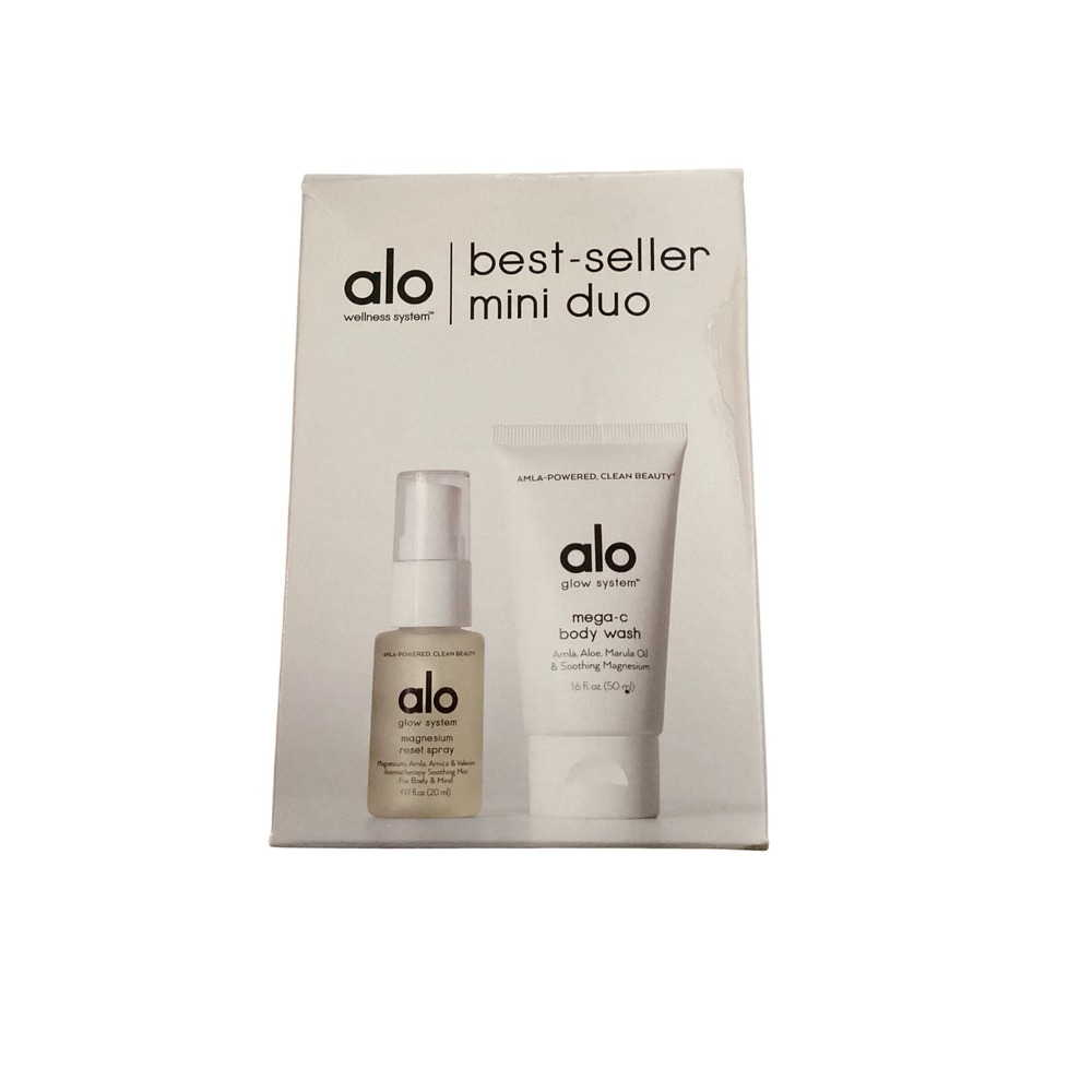 Alo Yoga Wellness System Best-Seller Mini Duo Magnesium Reset Spray Body Wash